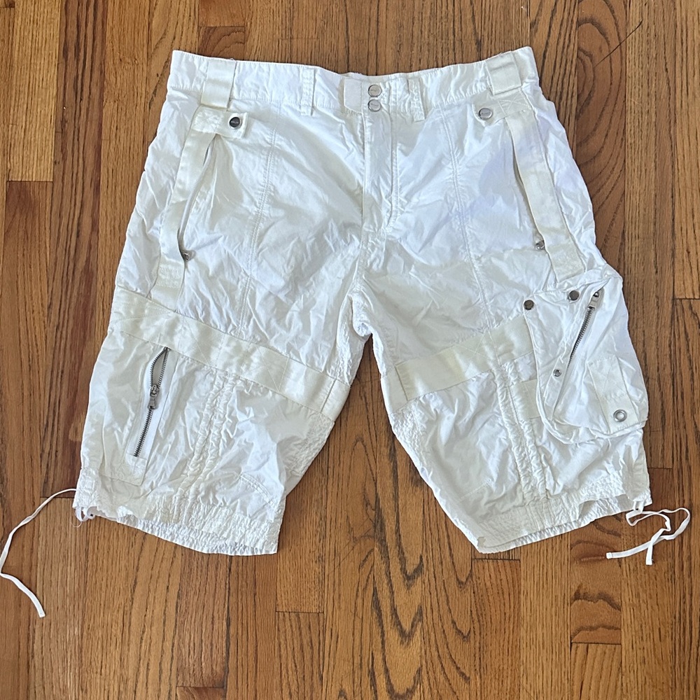Ralph Lauren White Cargo Shorts for Men